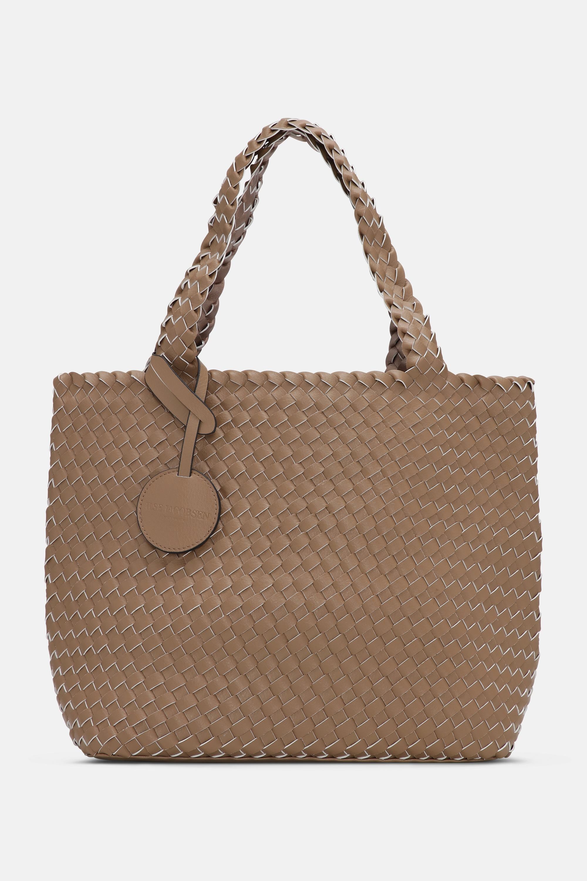 Tote Bag Geflochten - Mocca Metallic Mocca